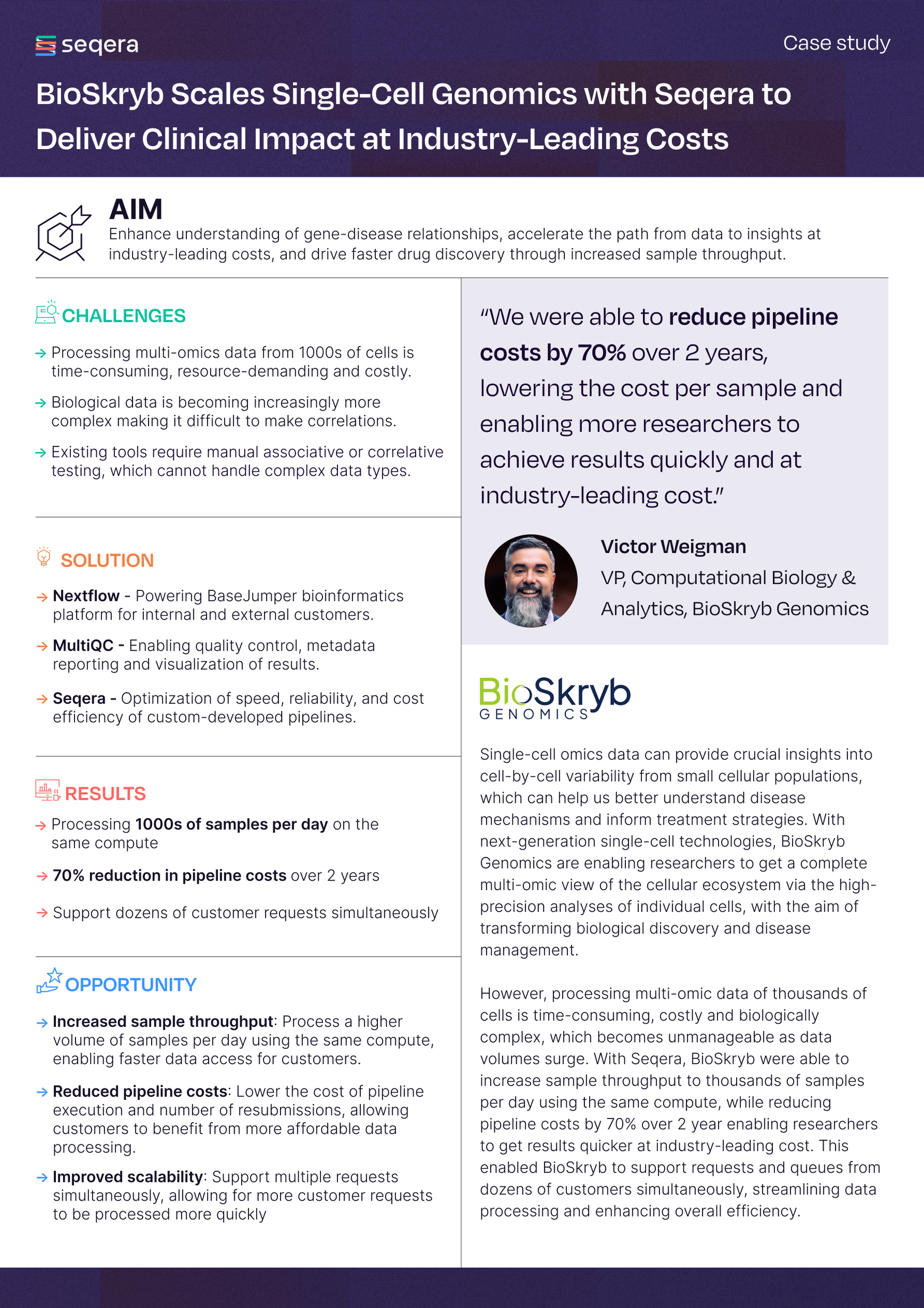 BioSkryb Scales Single-Cell Genomics with Seqera to Deliver Clinical Impact at Industry-Leading Costs