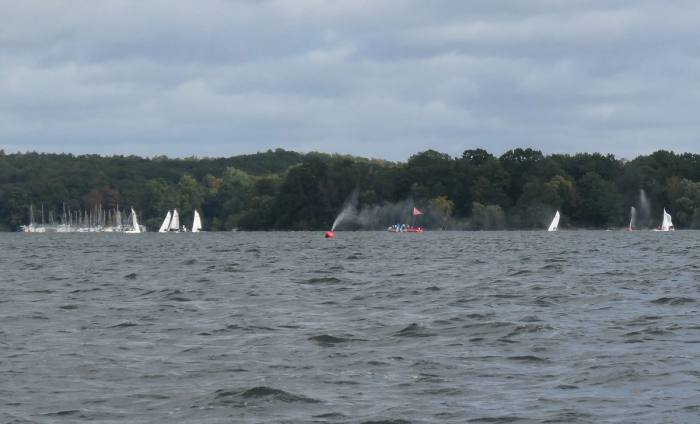 Spouting buoys on the Tegeler See