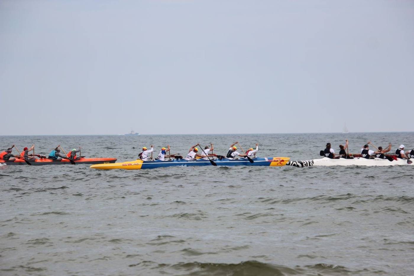 Outrigger regatta on the Baltic Sea