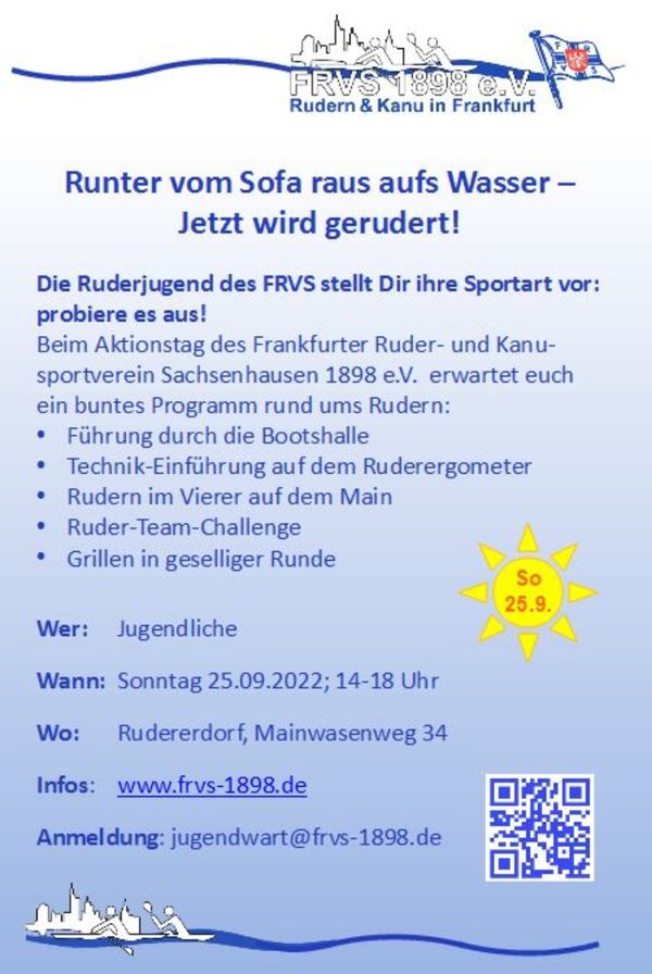 Rowing youth open day