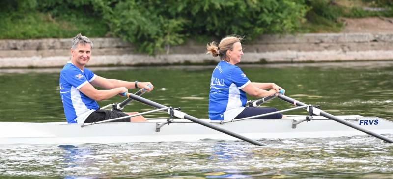 Rudern im Zweier auf dem Main