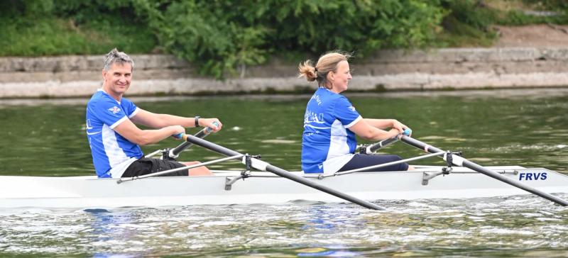 Rudern im Zweier auf dem Main