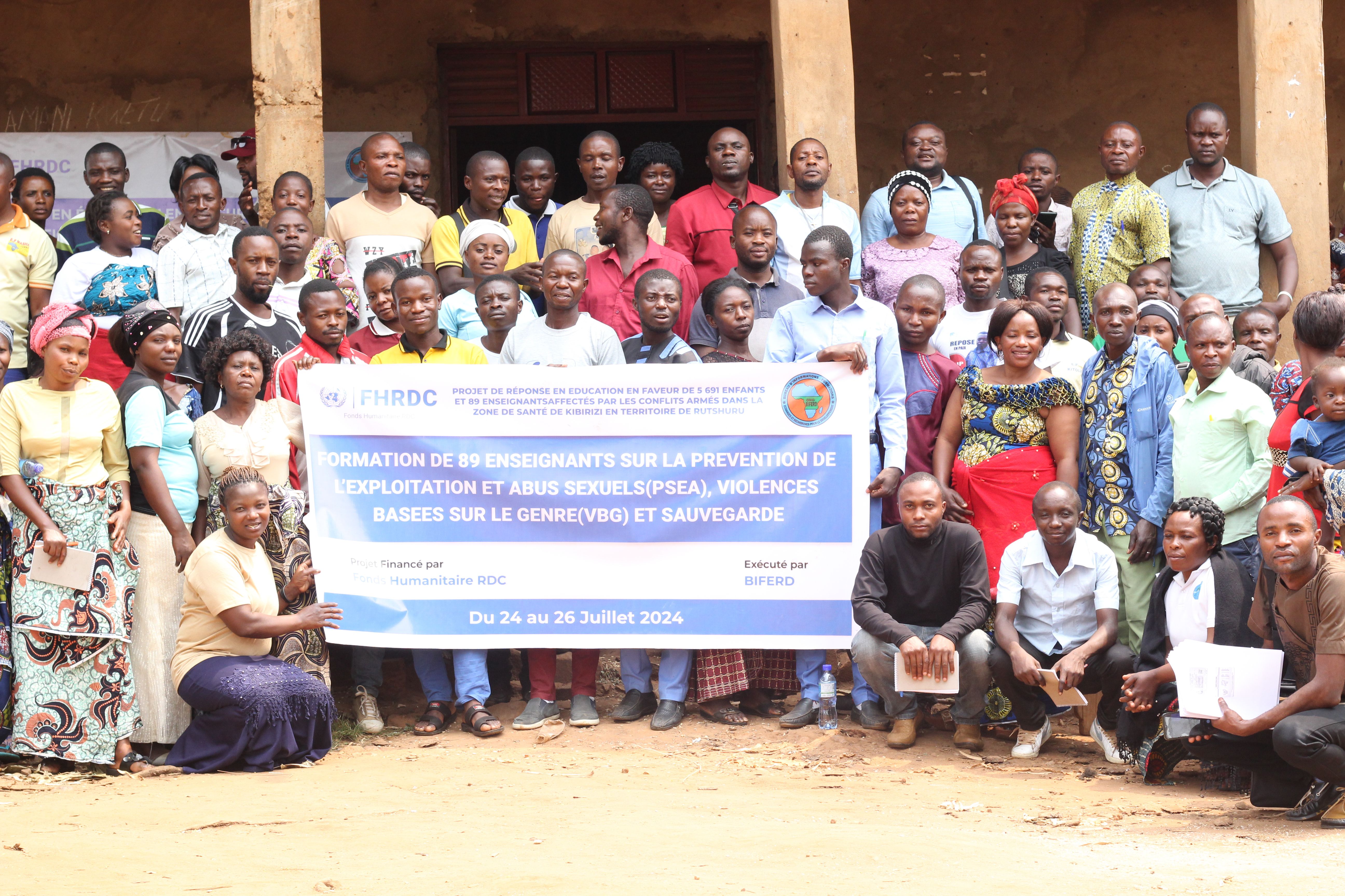 Formation des 89 enseignants sur la prevention de l'exploitation et Abus Sexuels(PSEA), Violences basées sur le genre(VBG) et sauvegarde