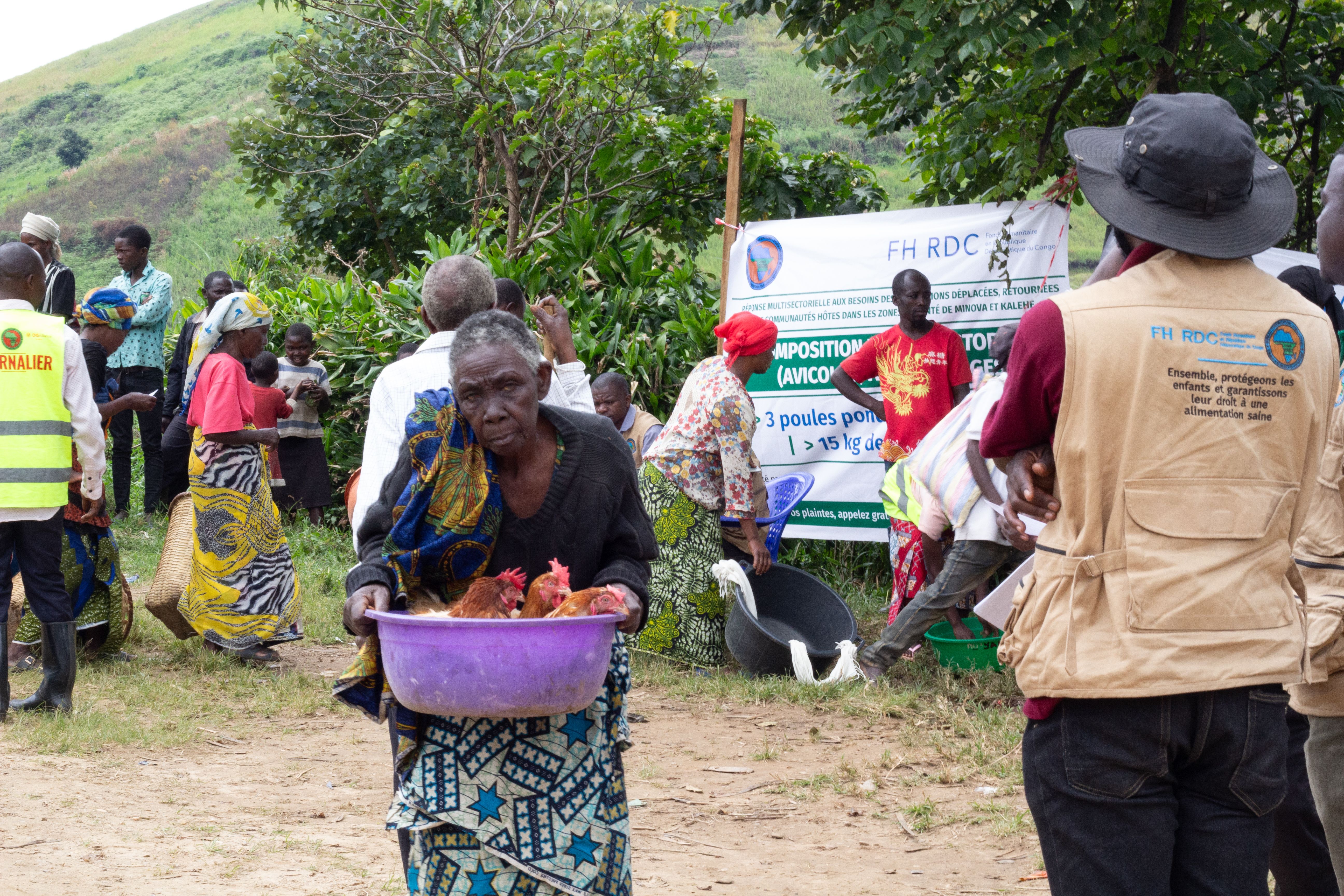 BIFERD renforce les moyens de subsistance des ménages vulnérables en zone de santé de Minova par la distribution de 500 kits pastoraux