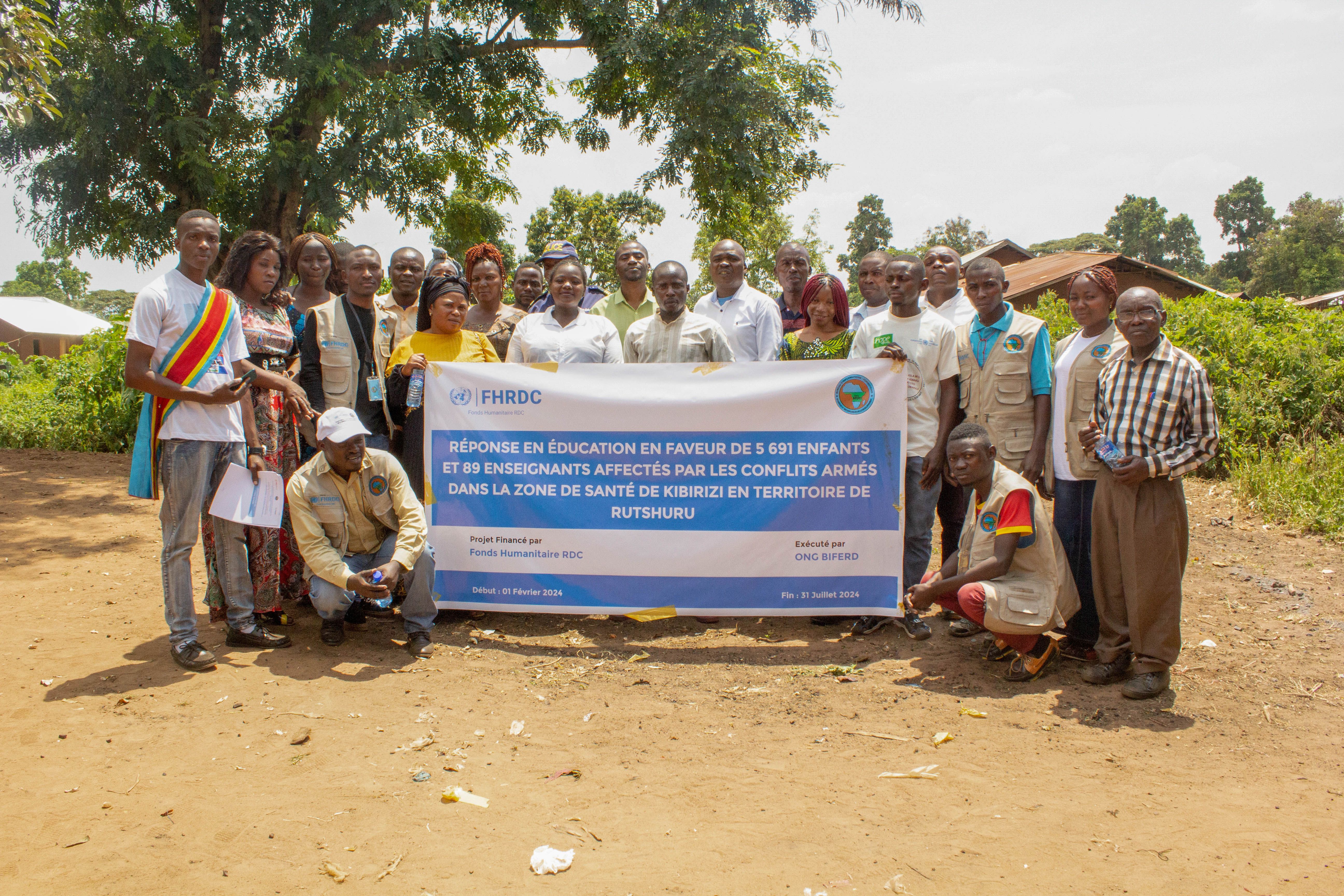 Lancement du projet de réponse en éducation dans la zone de santé de Kibirizi