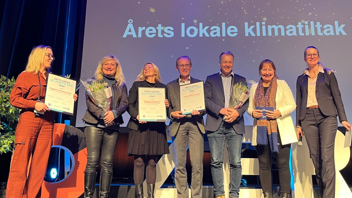 Utdeling av prisen for Årets lokale klimatiltak 2022