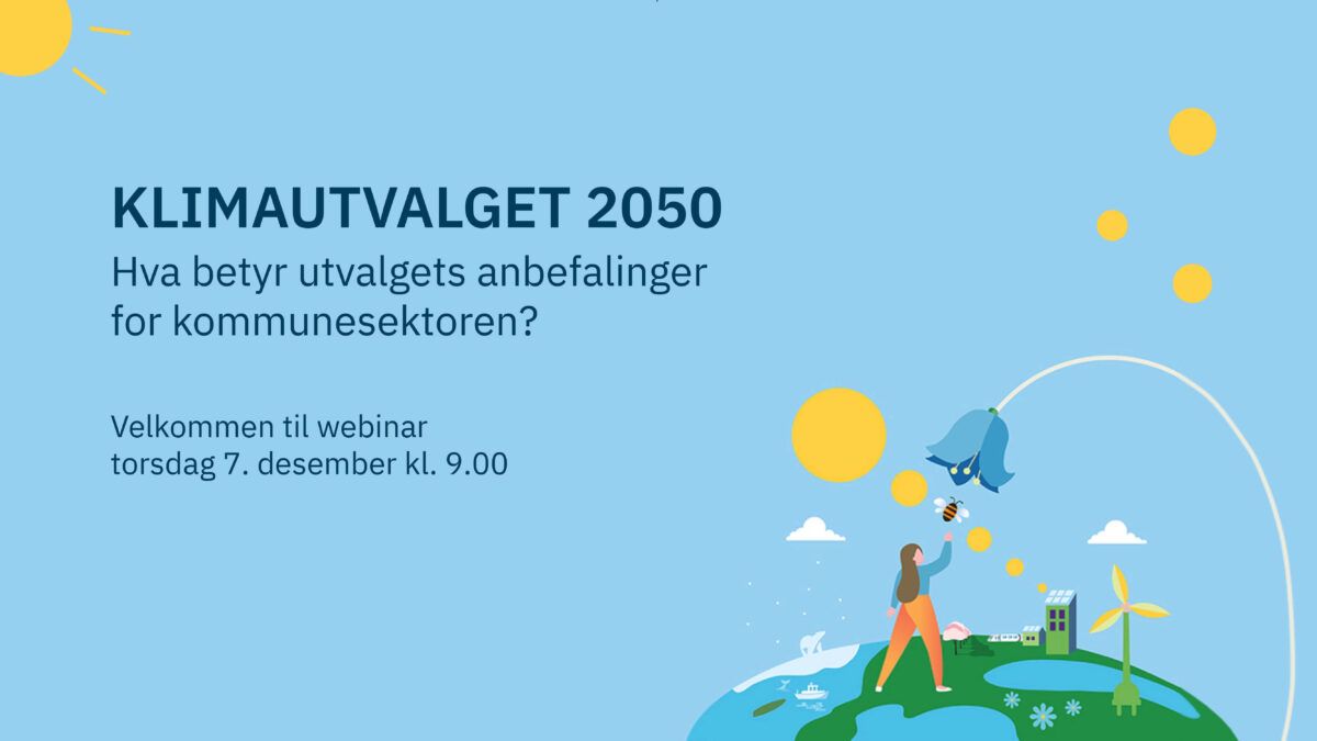 En plakat med ordene klimautvalget 2020.
