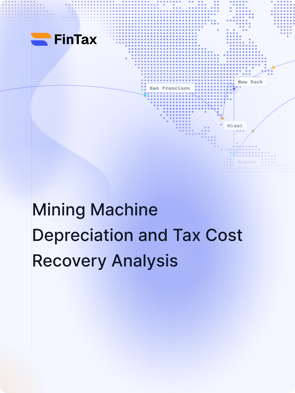 Mining Machine Depreciation and Tax Cost Recovery Analysis