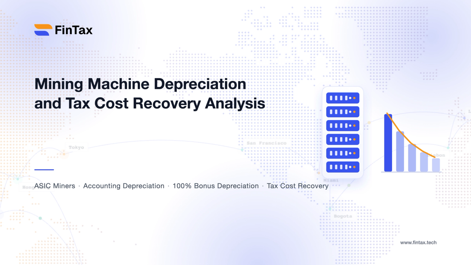 Mining Machine Depreciation and Tax Cost Recovery Analysis