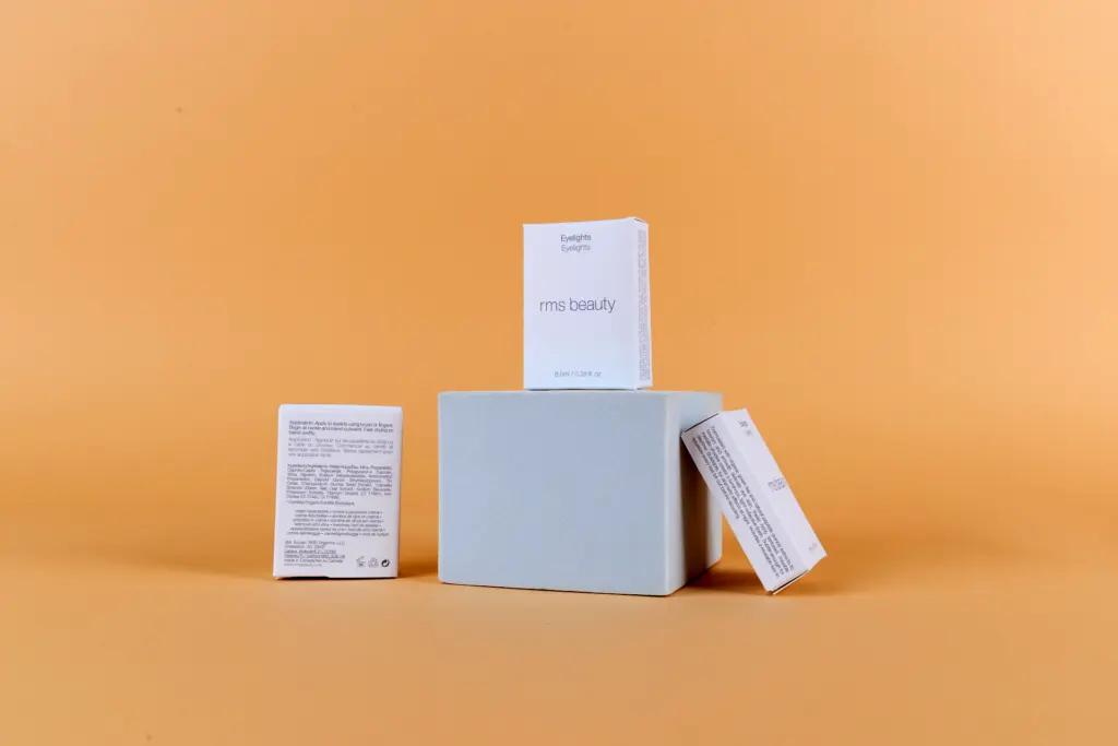 Finished RMS Beauty carton with eco-conscious recycled paperboard