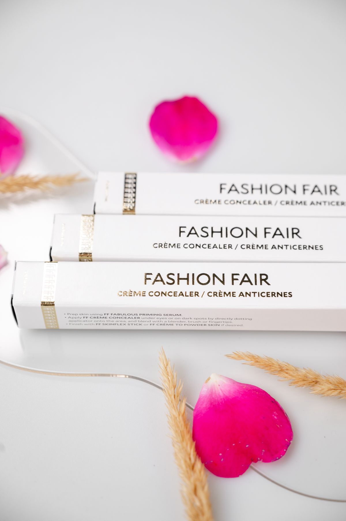 Finished Fashion Fair concealer carton, Sephora Planet Aware compliant
