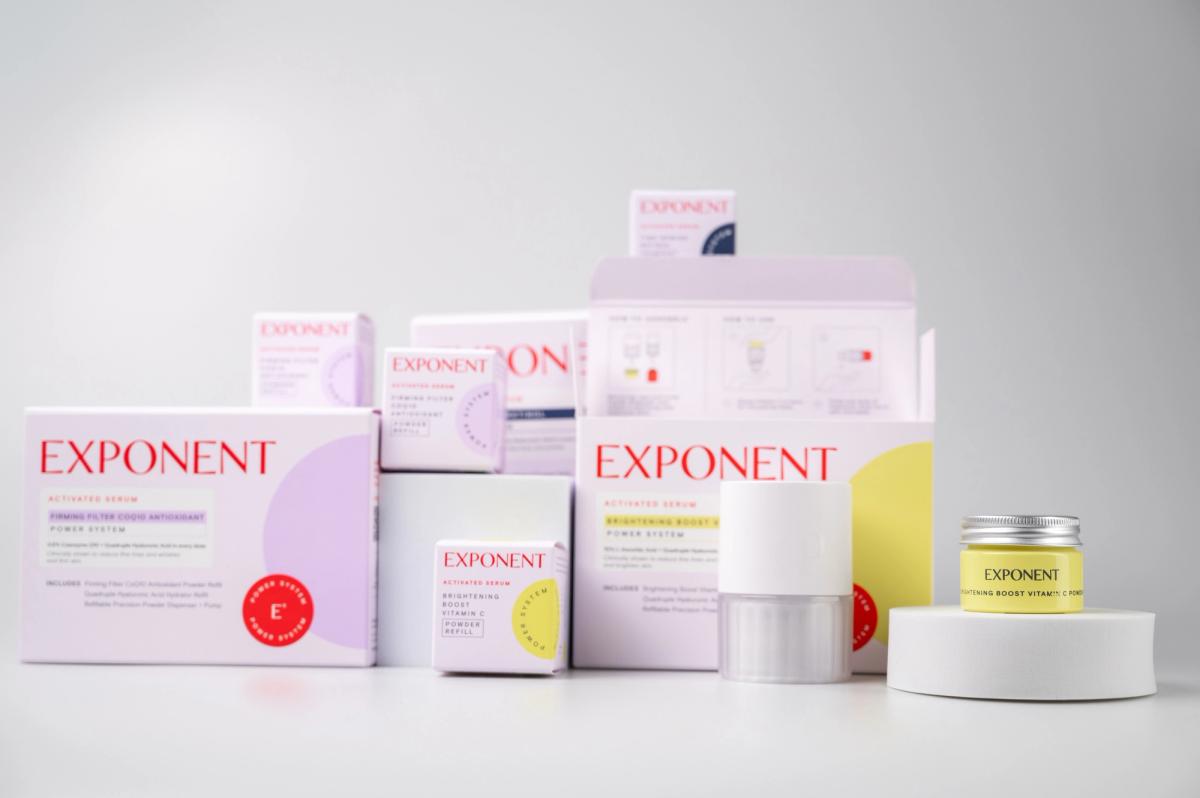 Exponent Beauty carton design detail for Credo retail launch