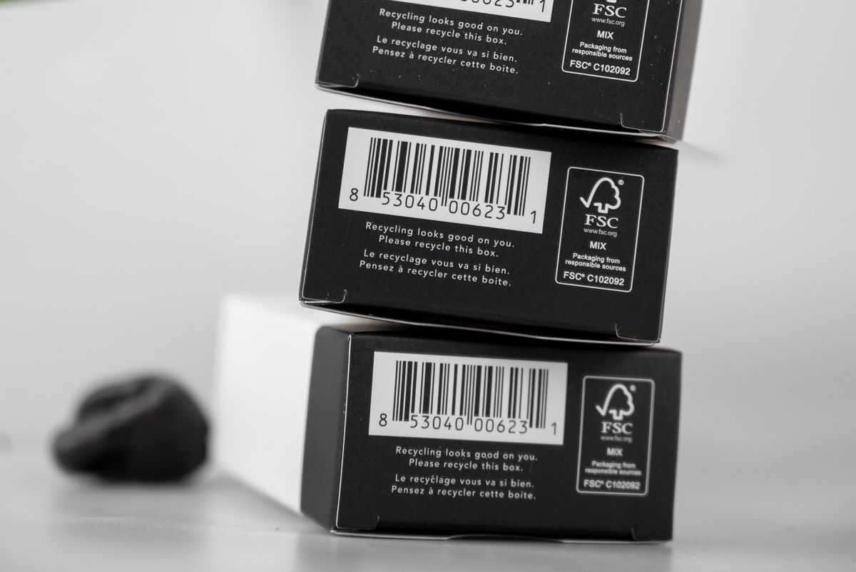 Production detail of Herbivore Botanicals carton using North American paperboard