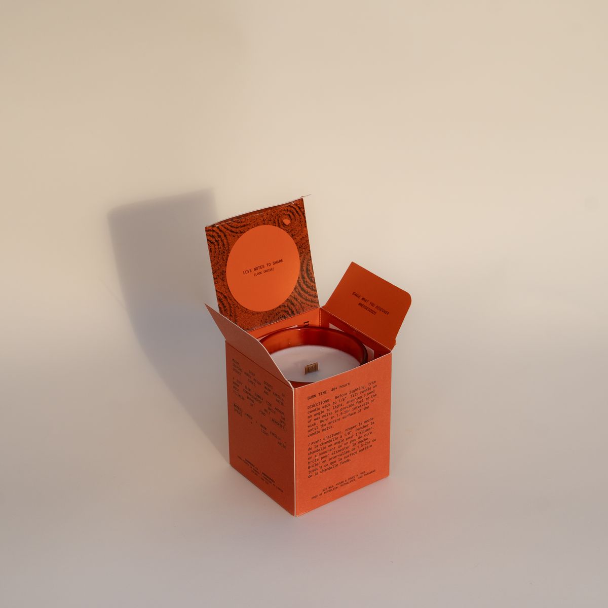 Finished Merge Curated Goods candle carton