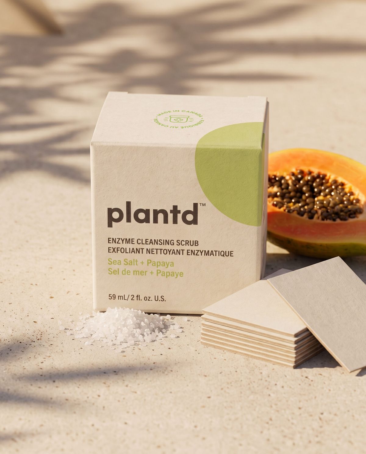 Plantd Skincare carton detail