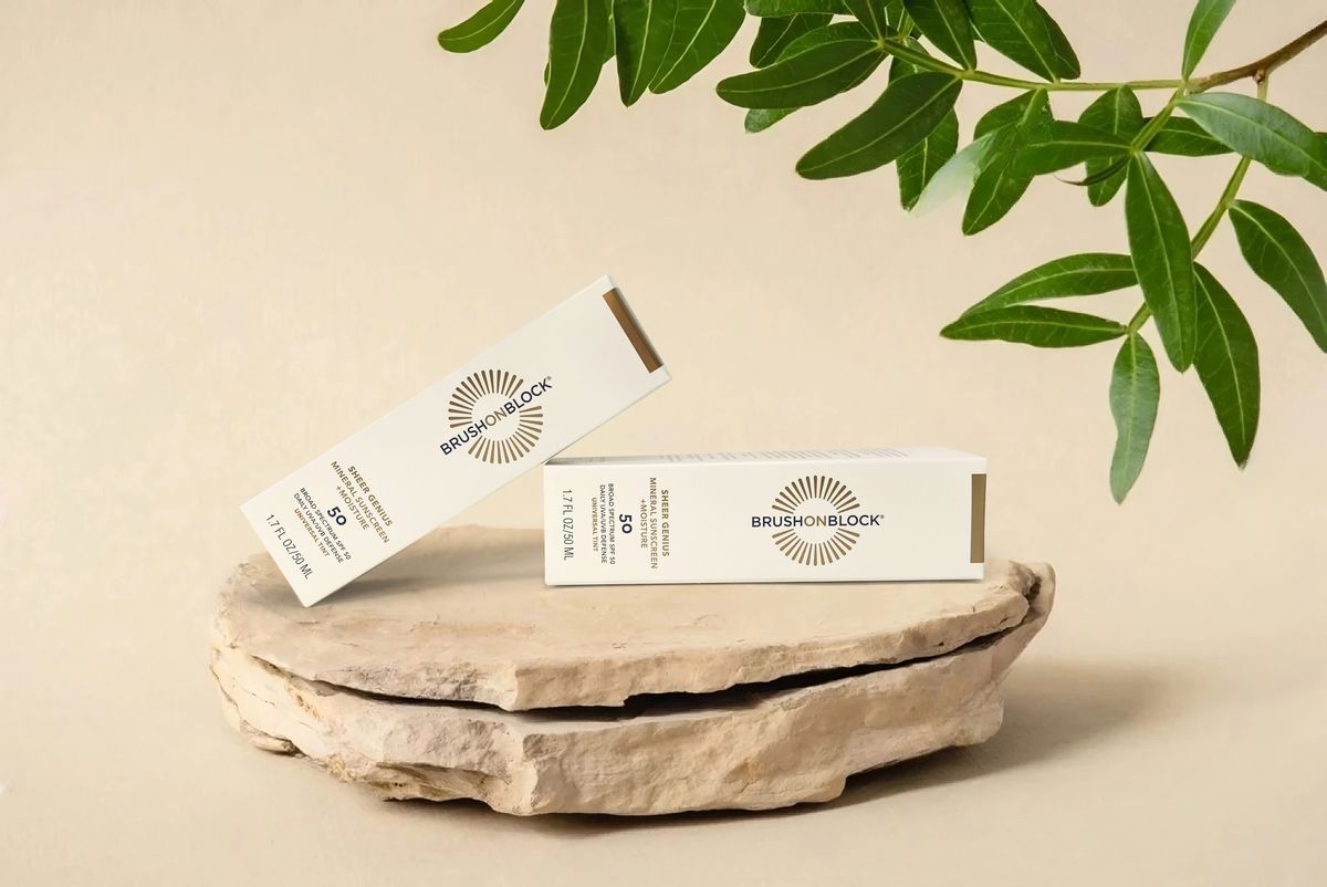 Finished Brush On Block mineral sunscreen carton