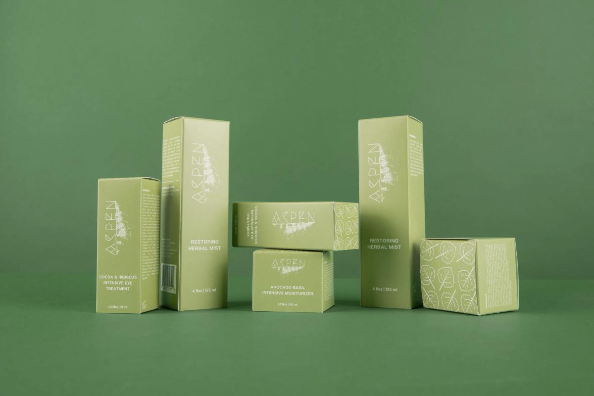 Finished Aspen Natural Skincare carton