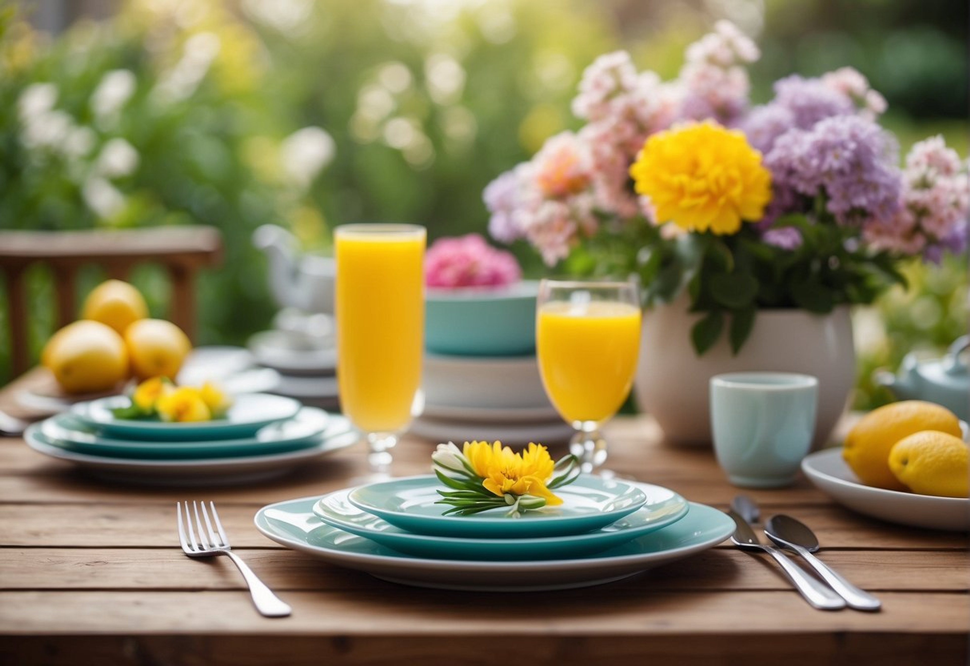 Idees-inspirantes-pour-une-decoration-de-table-printaniere-avec-des-touches-florales-pour-un-repas-en-plein-air