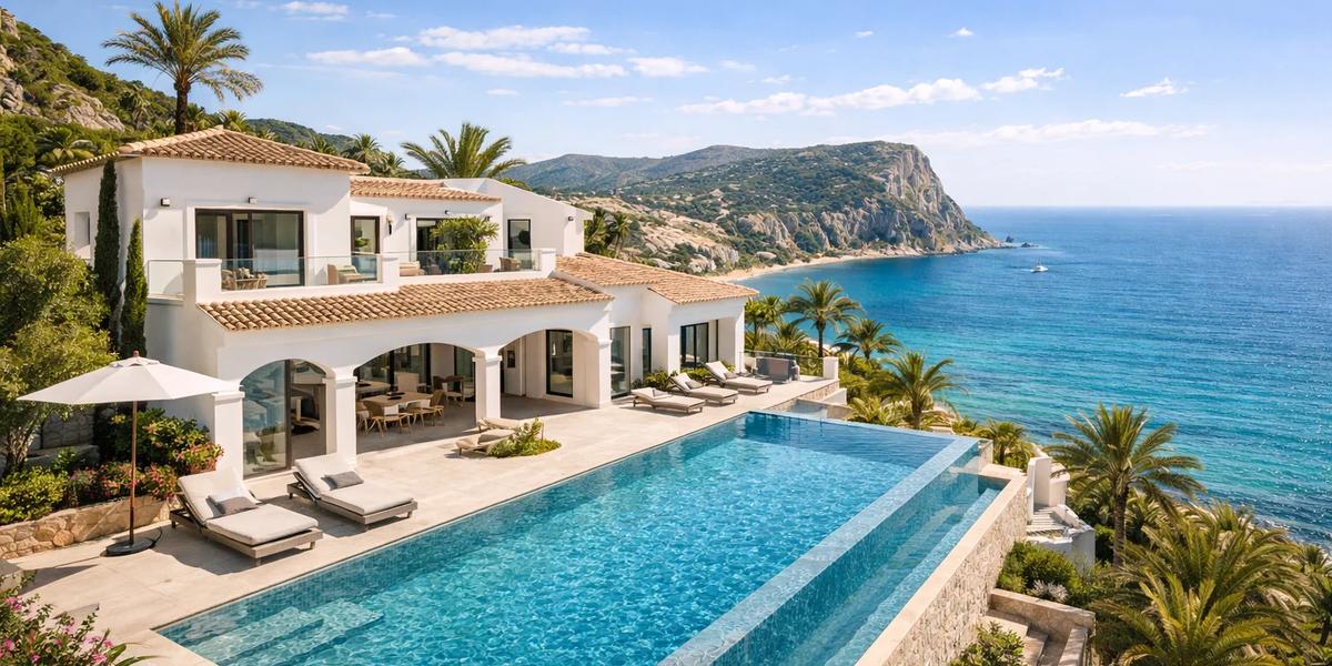 Villa with stunning sea views