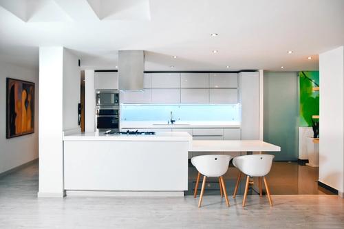 Beautiful white minimal kitchen