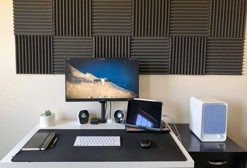 Simple WFH setup with DIY IKEA desk