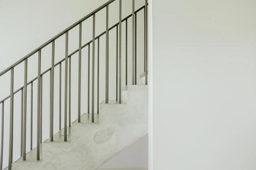 Minimal white staircase
