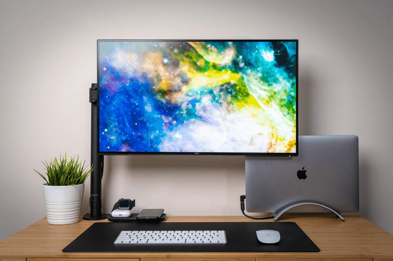 Macbook Pro setup with 27 inch monitor