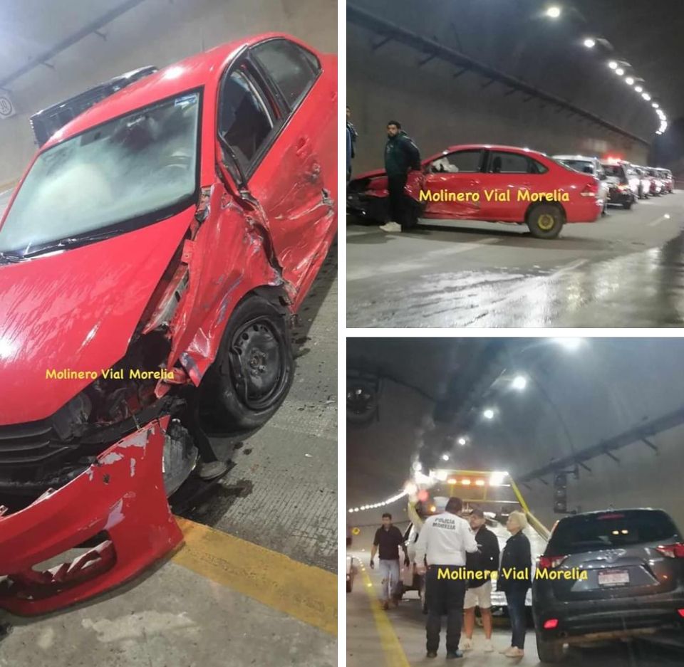 ⚠️ #Accidente ⚠️ Se registra choque entre camioneta y auto en el Ramal Camelinas