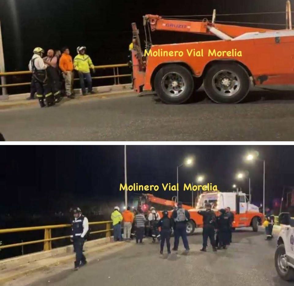 ⚠️ #Sucesos ⚠️ Mujer muer3 tras aventarse del Puente de Fierro en #Zitácuaro