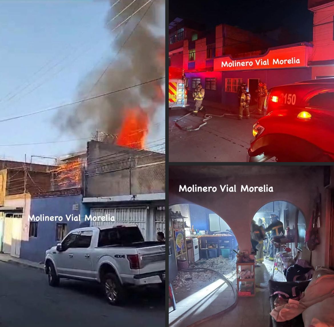 ⚠️ #Incendio ⚠️ Se registran 2 incendios de domicilio en distintas colonias de #Morelia