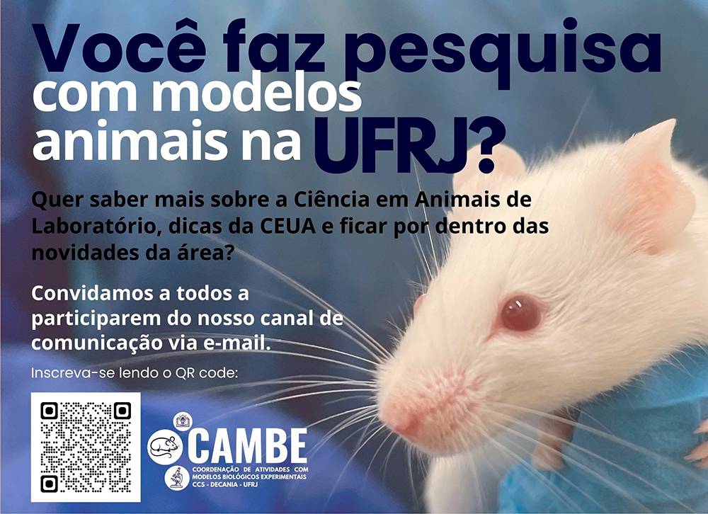 imagem principal do conteúdo Você faz pesquisa com modelos animais na UFRJ?