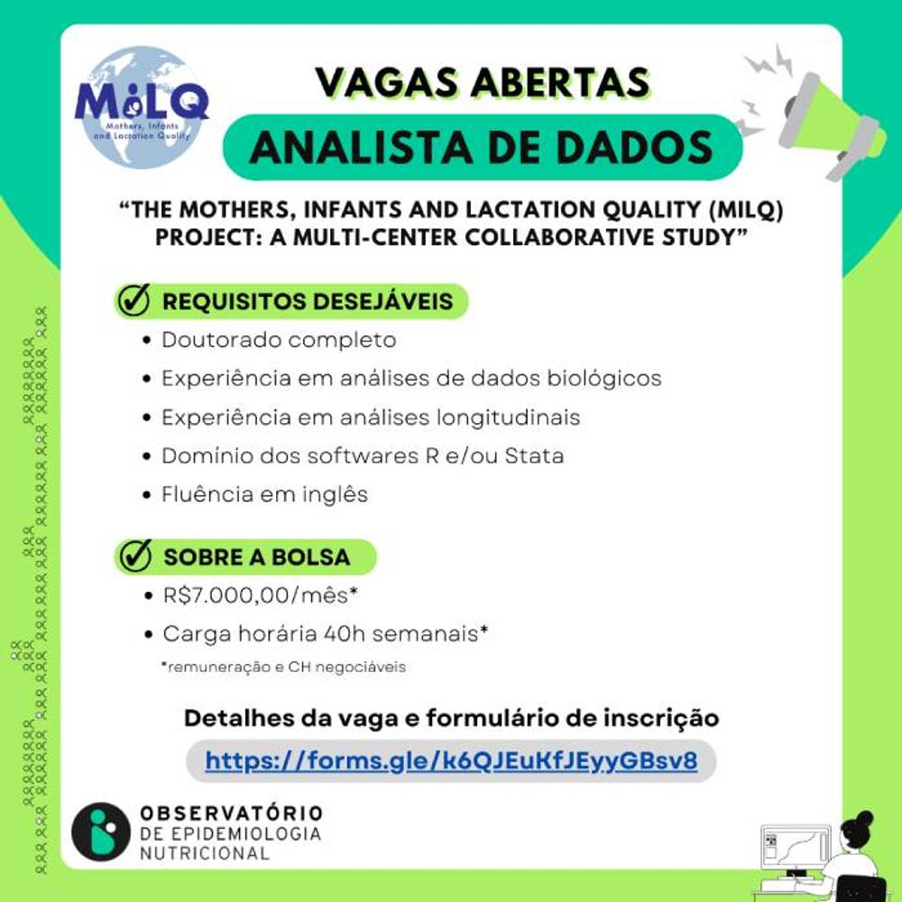 imagem principal do conteúdo Divulgação Processo Seletivo para Analista de Dados - Projeto MILQ