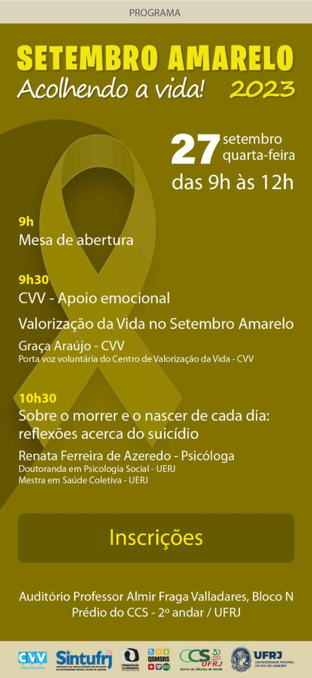 imagem principal do conteúdo Setembro Amarelo 2023