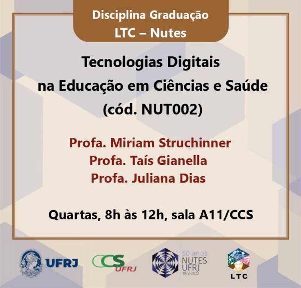 imagem principal do conteúdo Nutes oferece disciplina mista de Tecnologias Digitais na Educação em Ciências e Saúde para a graduação