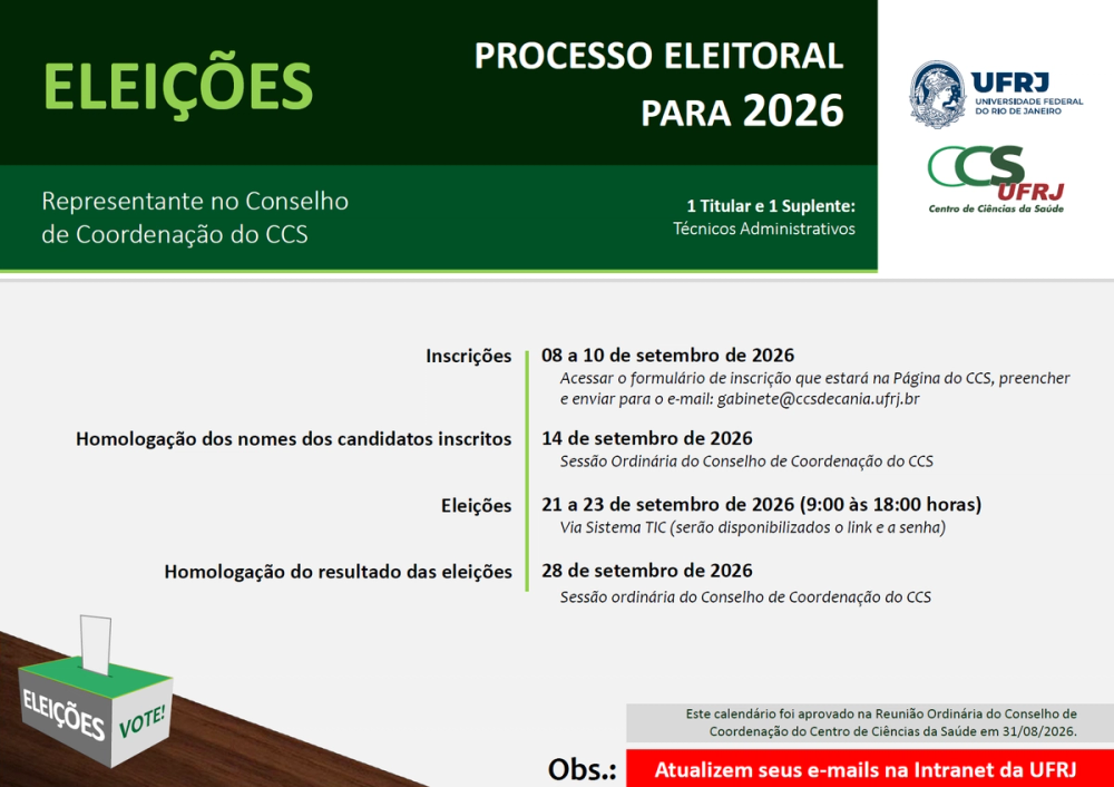 imagem principal do conteúdo Eleição de representantes técnico-administrativos no Conselho de Coordenação