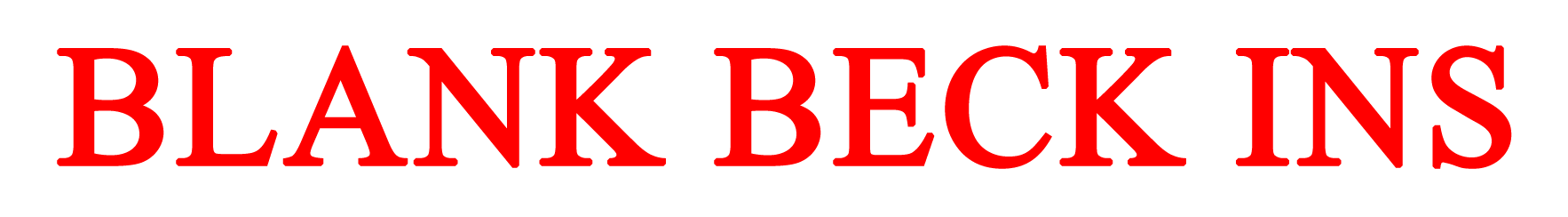 Blank Beck Ins