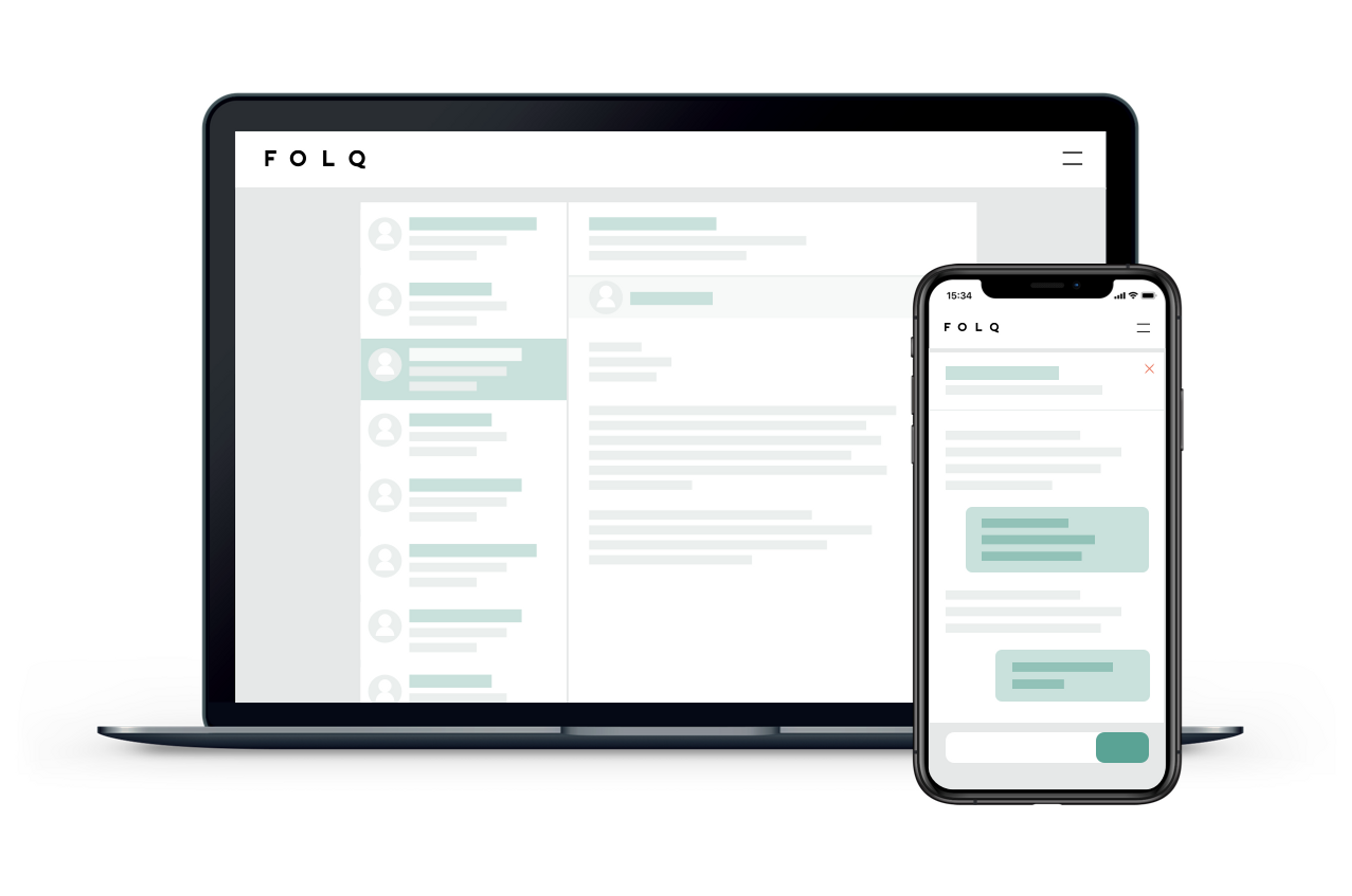Hos Folq avtaler du samarbeidet direkte med konsulenten, uten at en ekstern part er involvert.