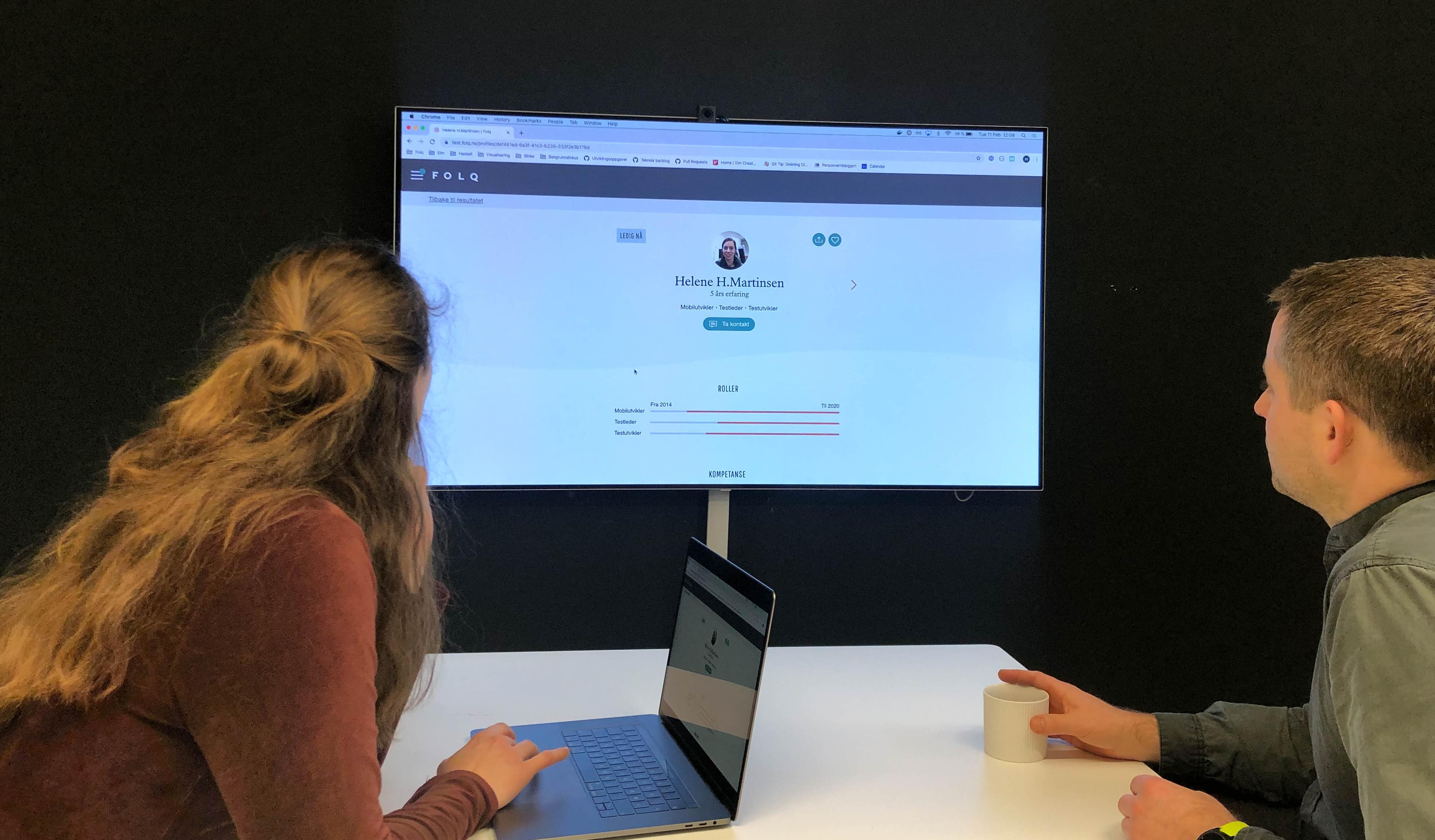 Med Folq kan dere vurdere flere hundre profiler når behovet for en konsulent oppstår