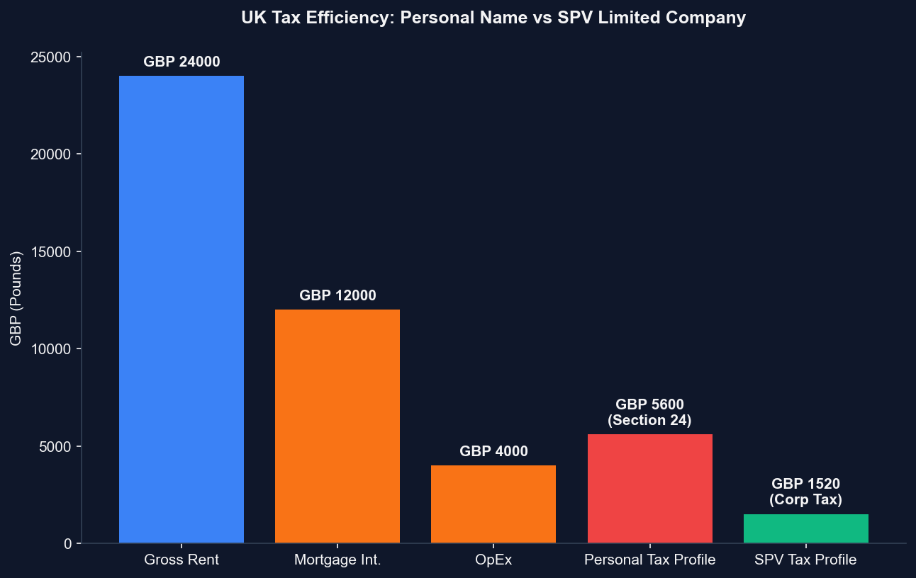 Personal vs SPV Tax Comparison