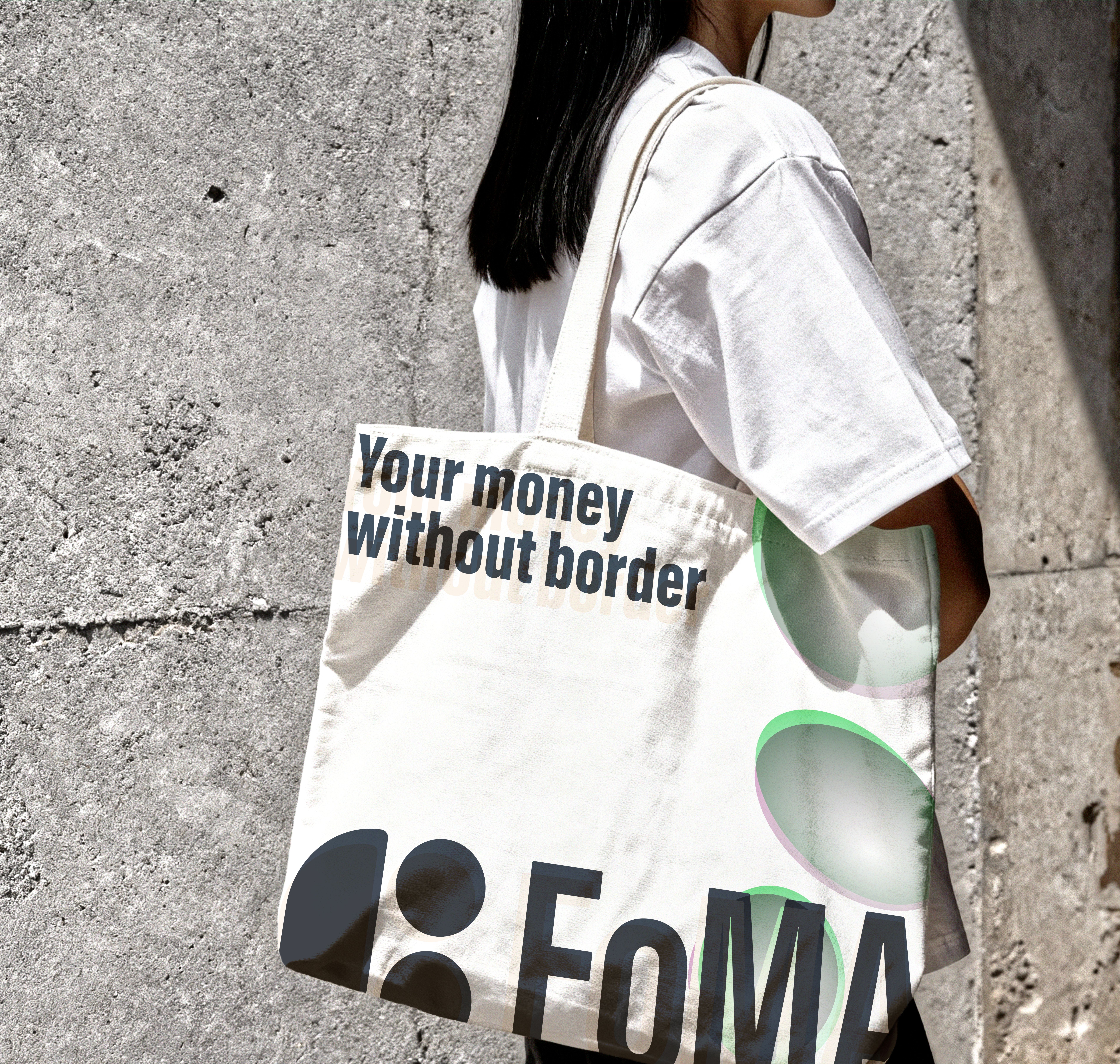 FoMA tote bag lifestyle