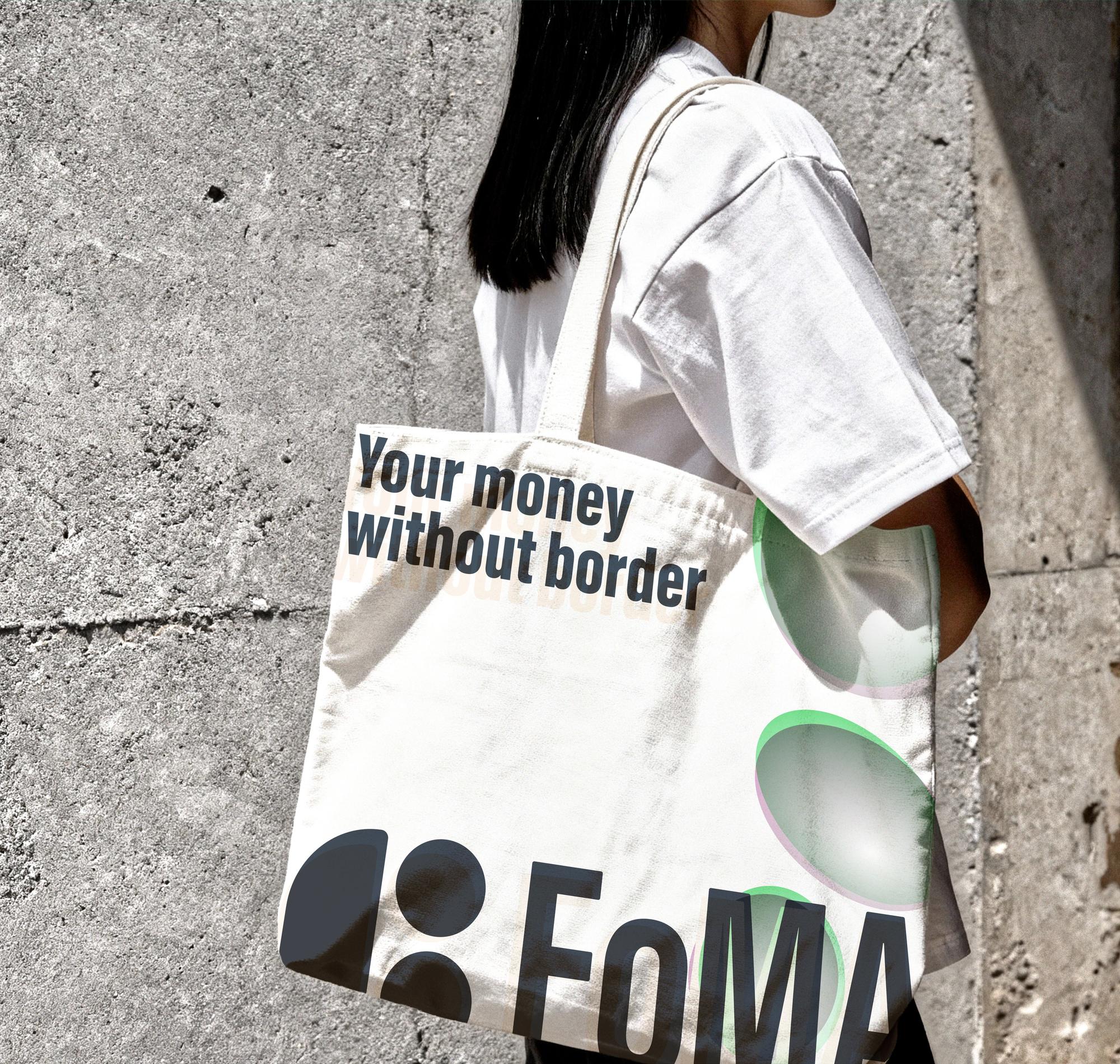 FoMA tote bag lifestyle