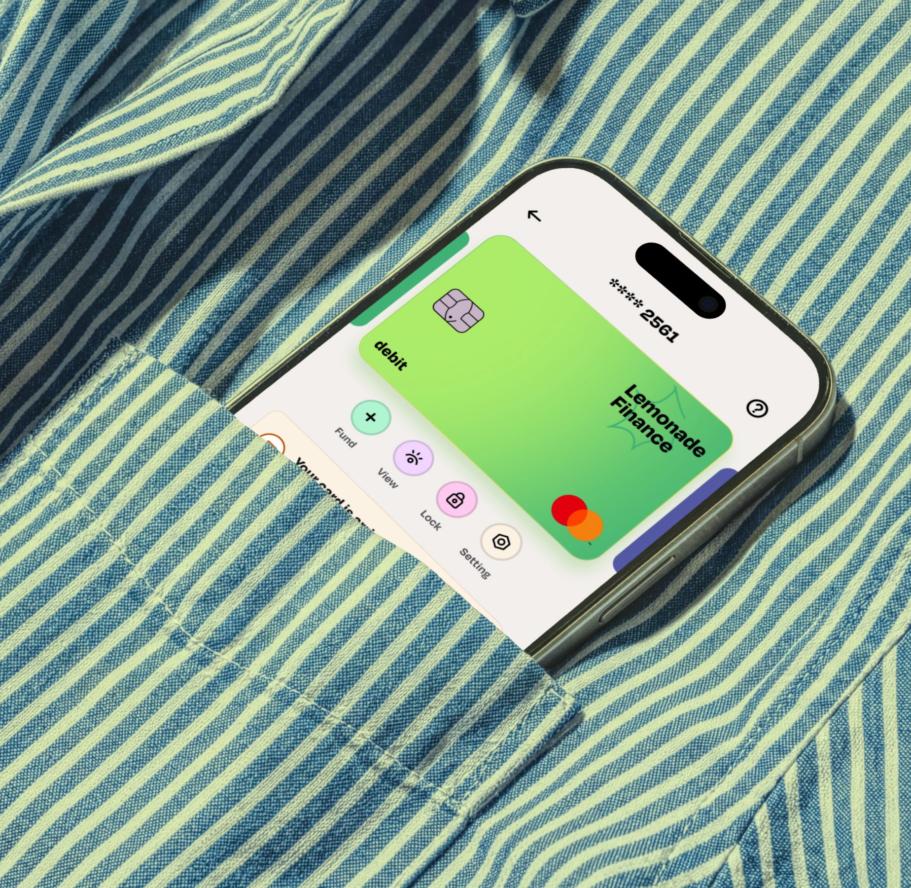 Lemfi card in pocket