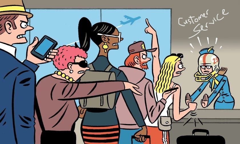 Editorial illustration of a traditional bank
