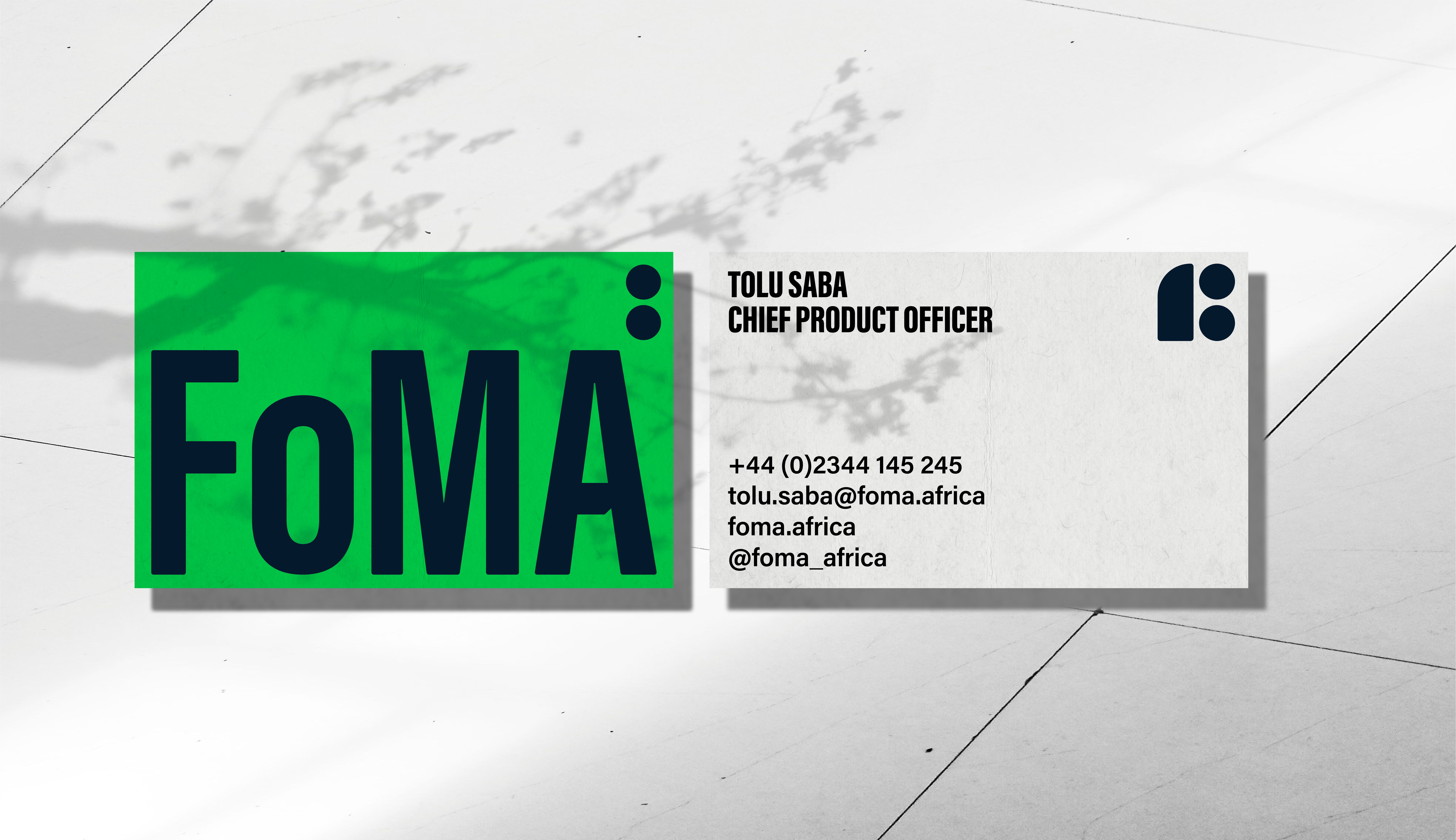 FoMA business card mockups