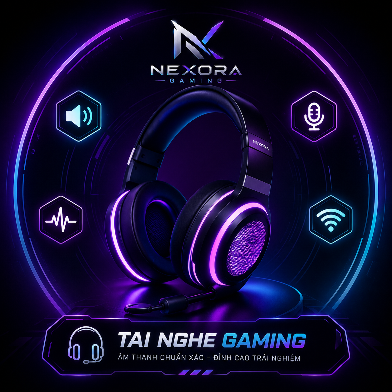 Tai Nghe Gaming Chính Hãng Giá Tốt | Âm Thanh Sống Động – Nexora Gaming