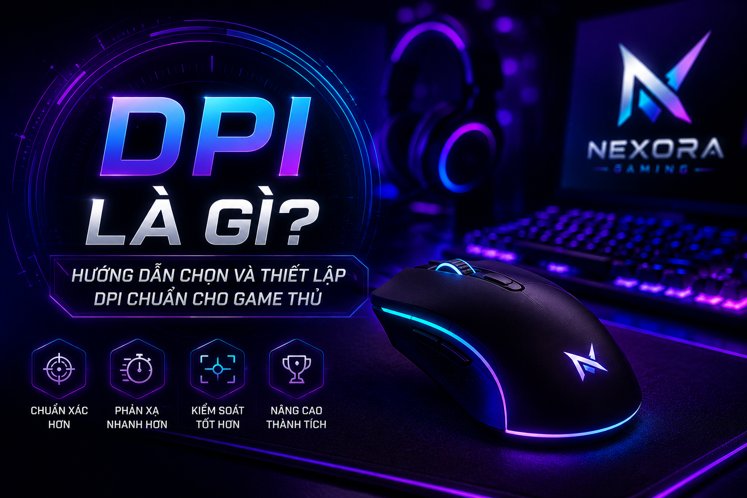DPI Chuột Là Gì? Hướng Dẫn Chọn Và Thiết Lập DPI Chuẩn Cho Game Thủ | Nexora Gaming