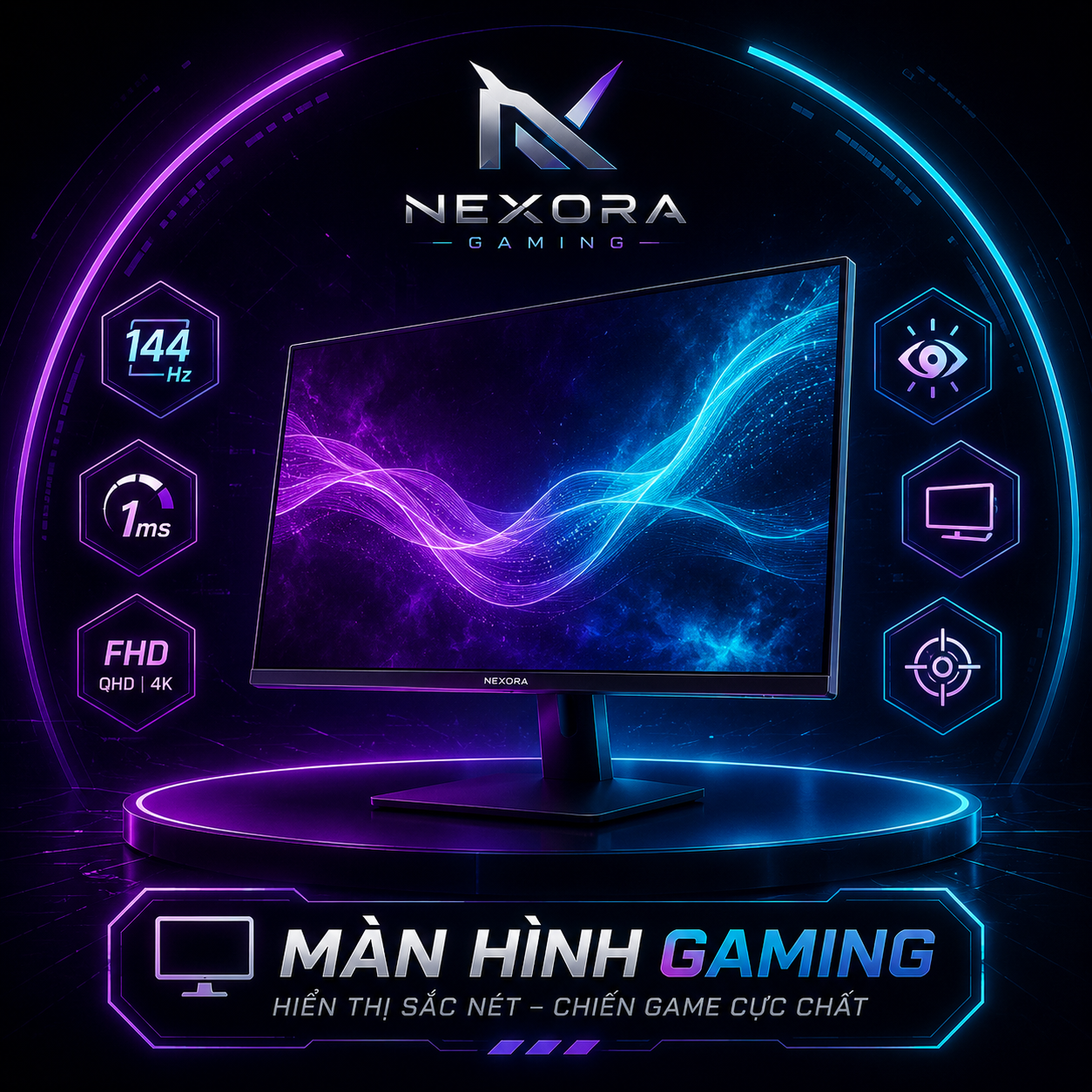 Màn Hình Gaming Chính Hãng Giá Tốt | Tần Số Quét Cao – Nexora Gaming