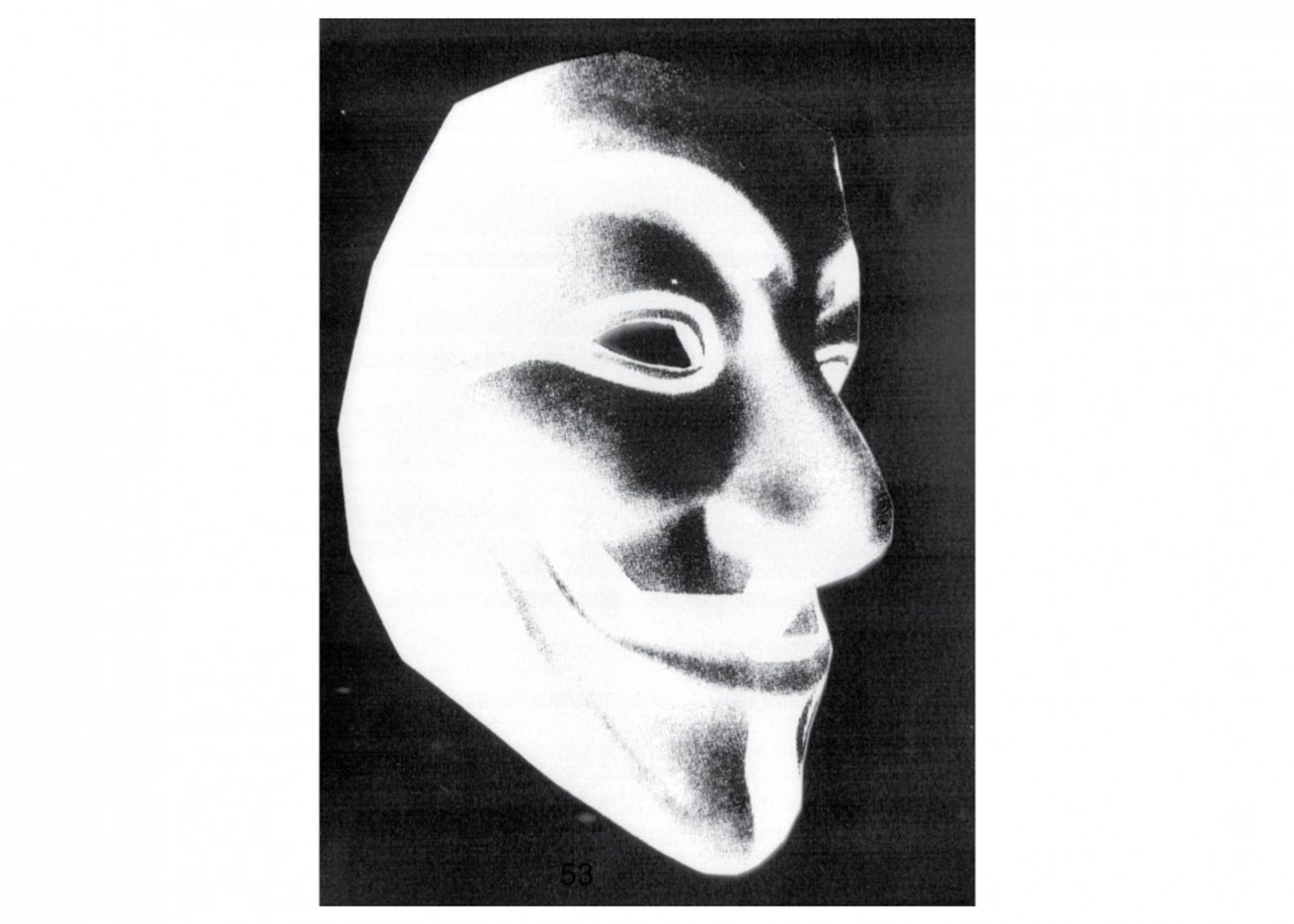 anonymous mask drawing
