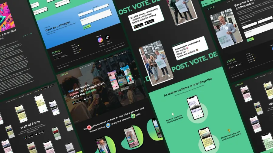 Website design of Zoplo App by Lucian Chevallier from Lumin Website design of Zoplo App by Lucian Chevallier from Lumin