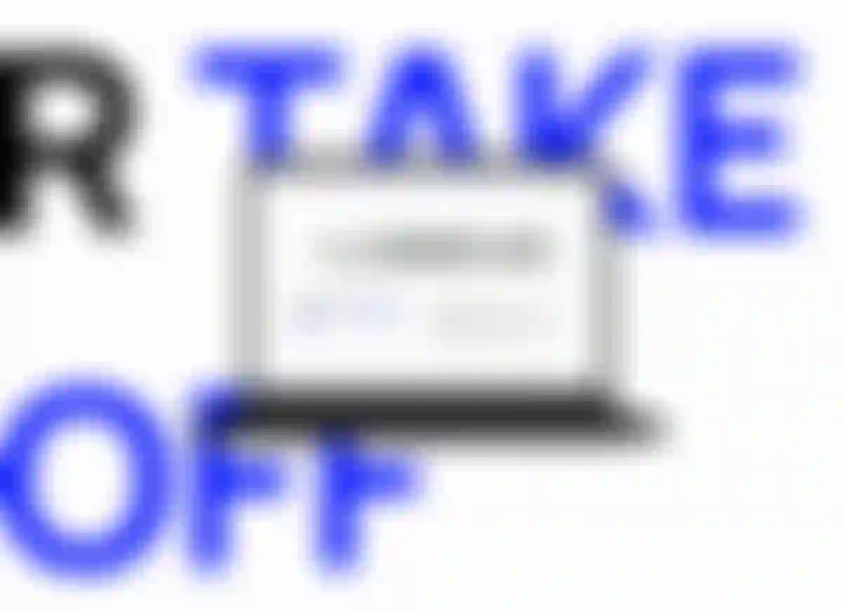 Website mockup of a laptop showing the hero section for the Laura Miers Air website